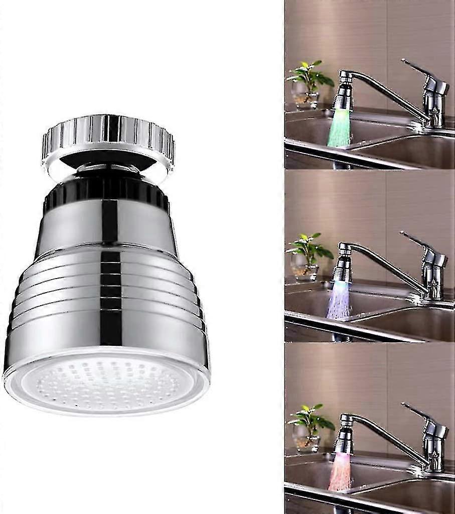Led Faucet Tip Replacement Rotating Spout Color Temperature Sensor