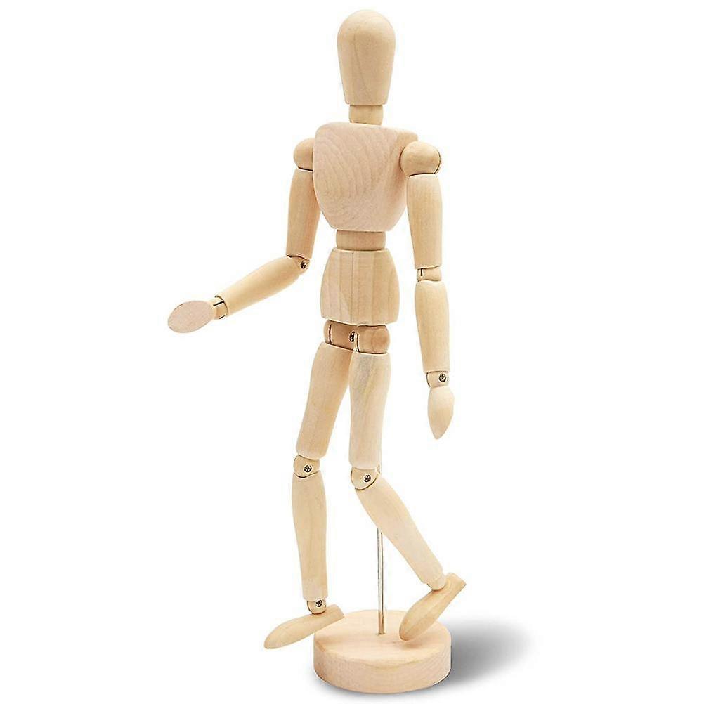 Model Ornaments Home Decoration Movable Joints Wooden Manikin for Table Shelf Bedside Table