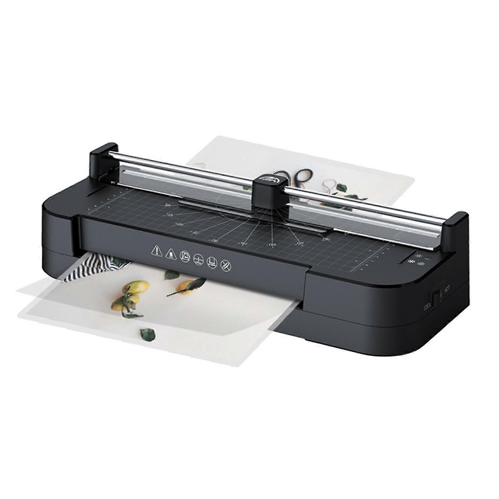 A4 Plastic Sealing Machine Ruler Paper Cutter All-in-one Photo Household Eu Plug