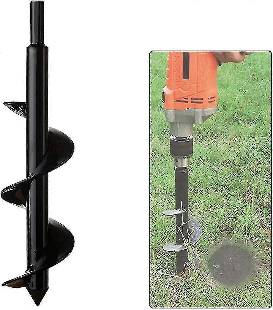 Garden Auger, Hex Shank Stainless Steel, Thermal Auger, Dig Holes Cultivate Deeply, Convenient Planting Tool For Flower Planting Trees Shrubs (dia: 8c