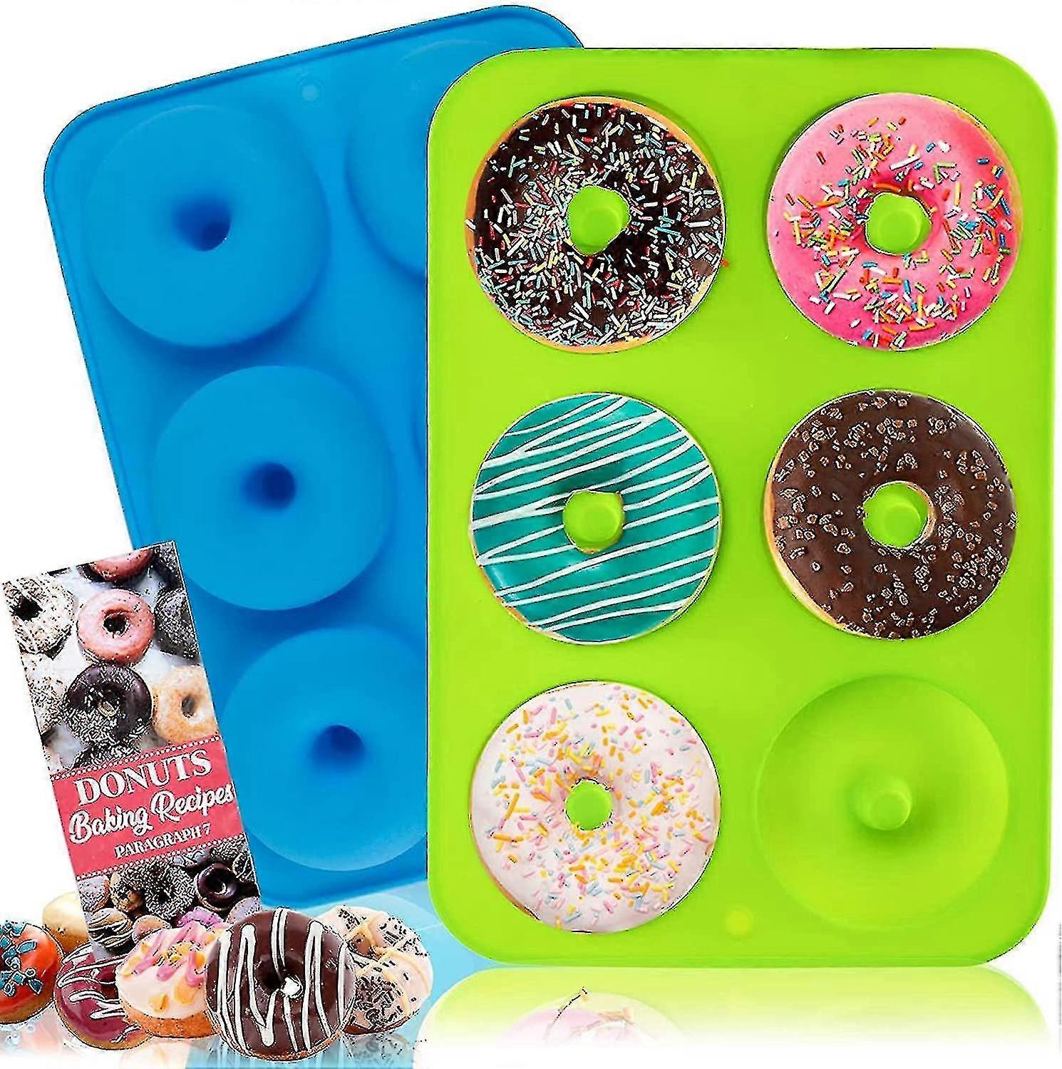 2pcs Silicone Donut Mold , Bpa Free Mold Sheet Tray