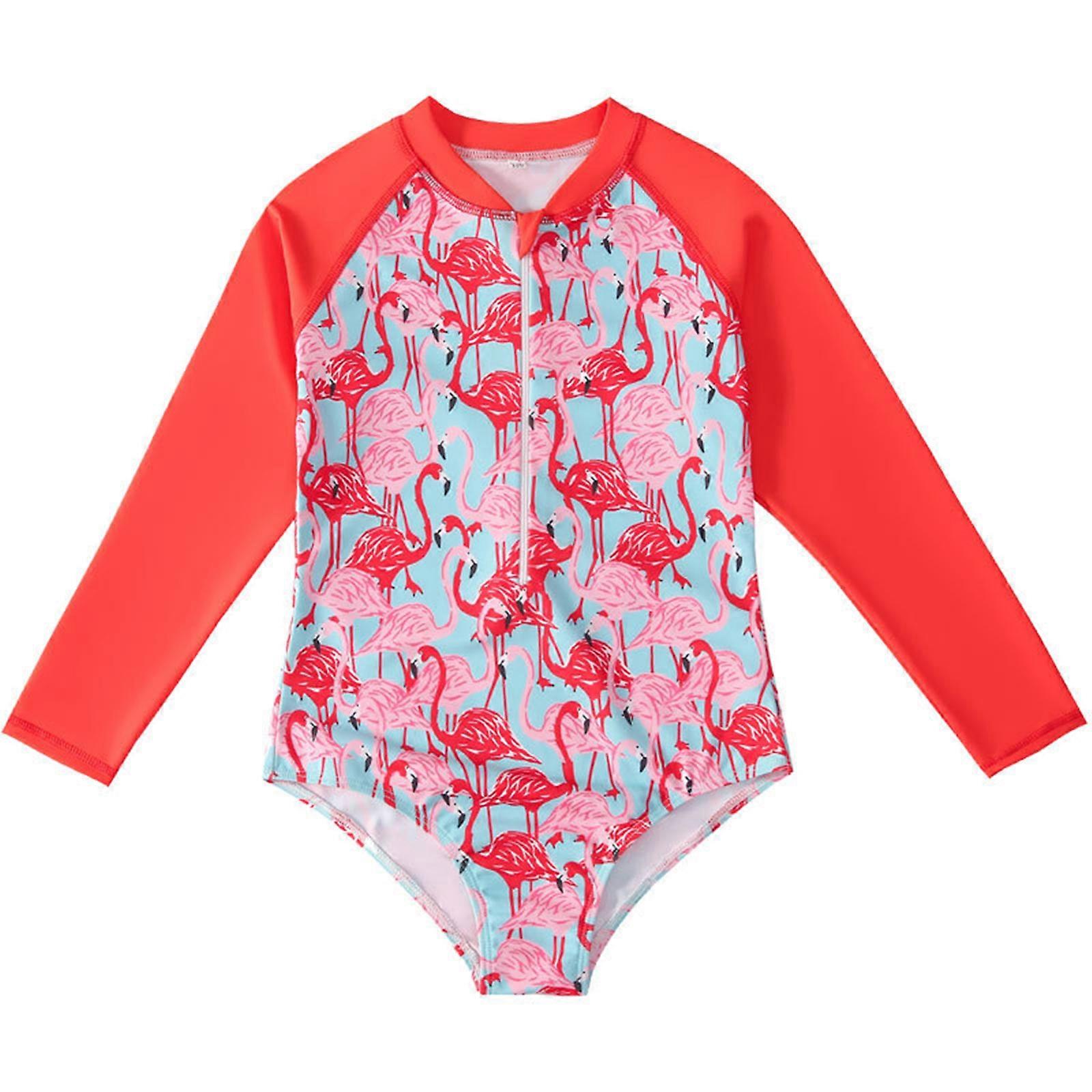 Maillot de bain une pièce Conservateur Enfant À Manches Longues Maillots De Bain Imprimé Maillot De Bain