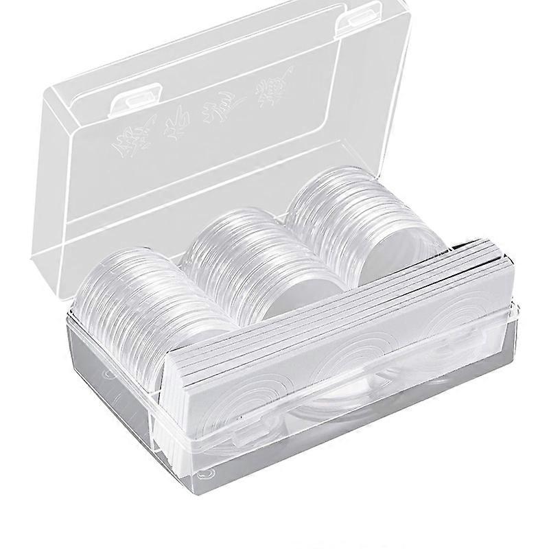 46mm Coin Protective Case Capsules Organizer Storage Box with Adjustable Pad