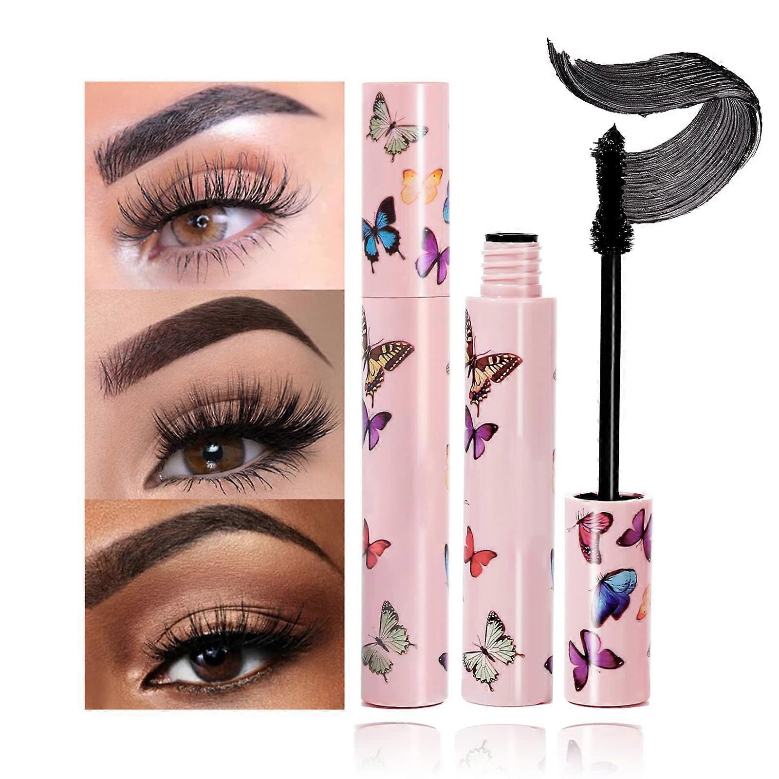 Waterproof Mascara Black,Volume Mascara Black Thicker Longer