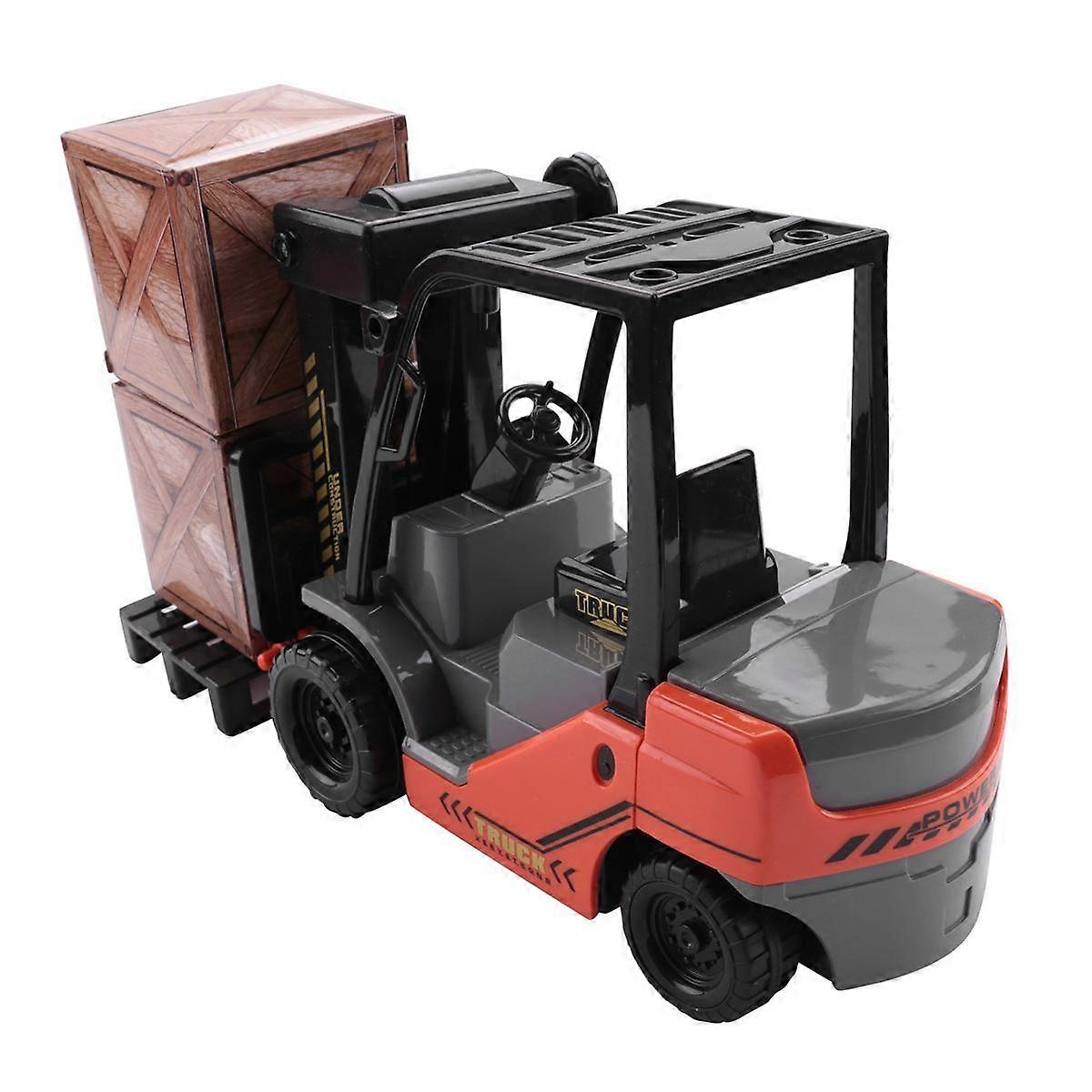 1:22 Scale Lnertial Forklift Friction Fork Lift with Pallet Warehouse Truck Vehicle Model Toy Forkl