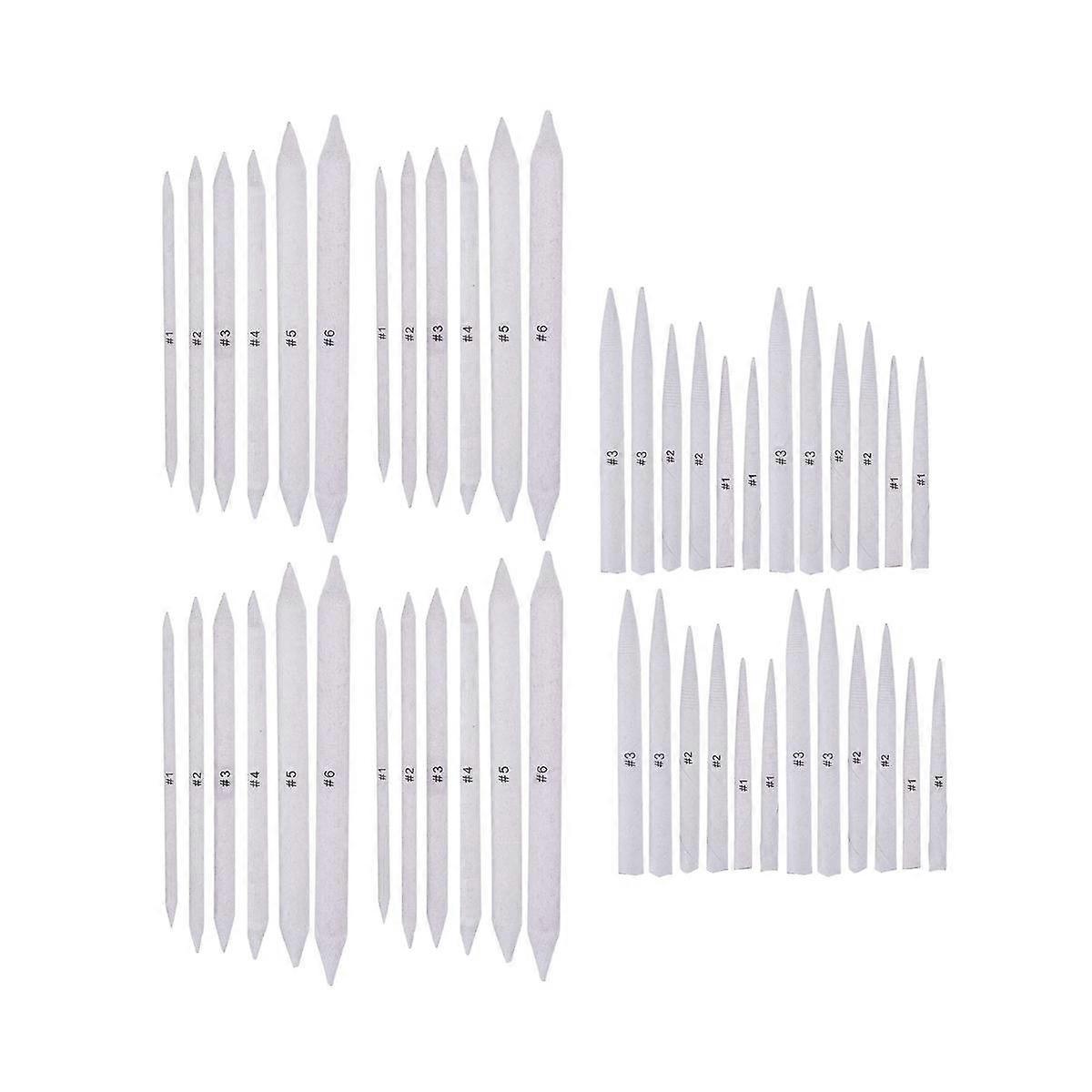 48 Pcs Blending Stump and Tortillions, Paper Art Blenders, Art Pencils, Drawing Pencils for Sketch