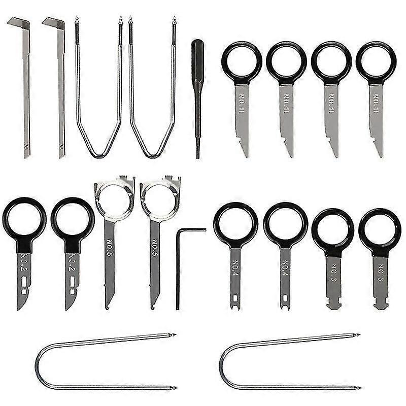 20pcs Professional Car Radio Removal Key Tool Kit Audio Tools Keys Stereo Cd