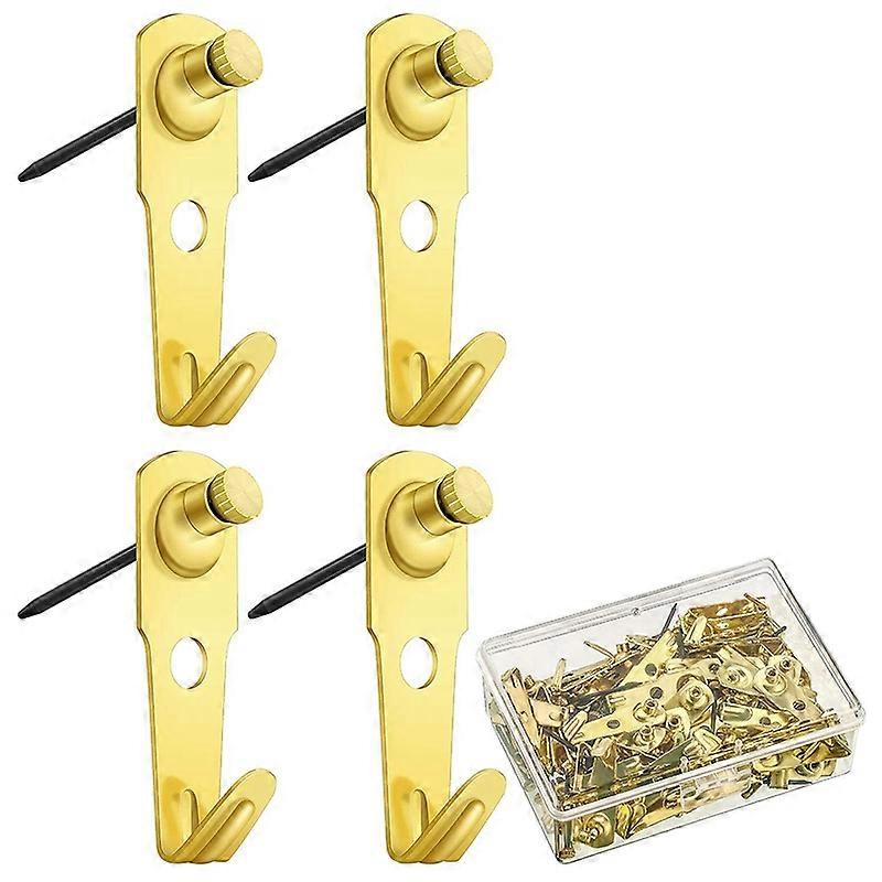 60 Pcs 30 Lb Hangers with Nails Photo Frame Hanger Hooks Hanging Nails for Hanging Clock