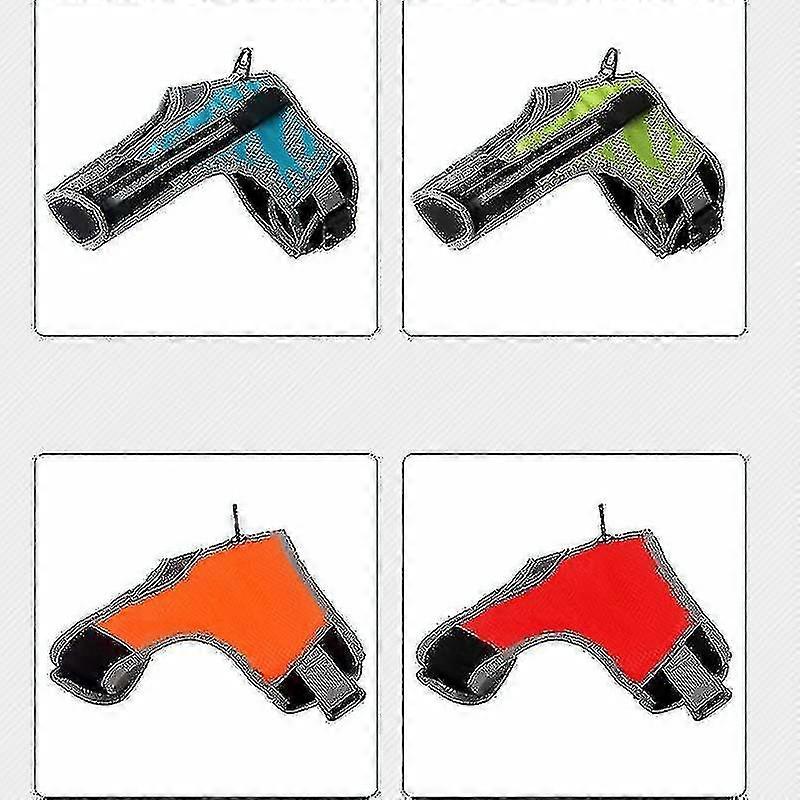 Imbracatura luminosa a led a forma di K per cani da compagnia senza corda, dimensioni: xl (arancione senza luci)