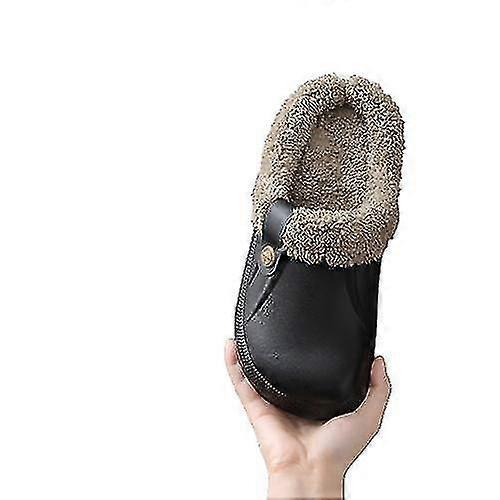 Tofflor Kvinnor Män Pälsfodrade träskor