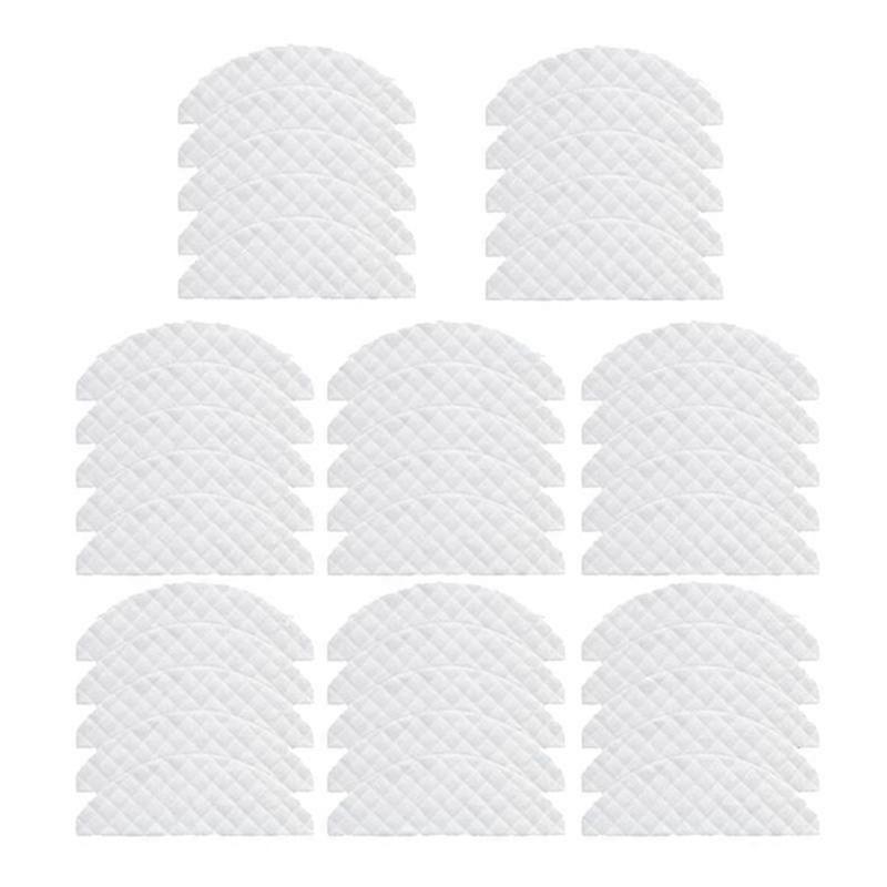 40pcs Mops Cloths For Xiaomi Roidmi Eve Plus Robot Cleaner Sweeper