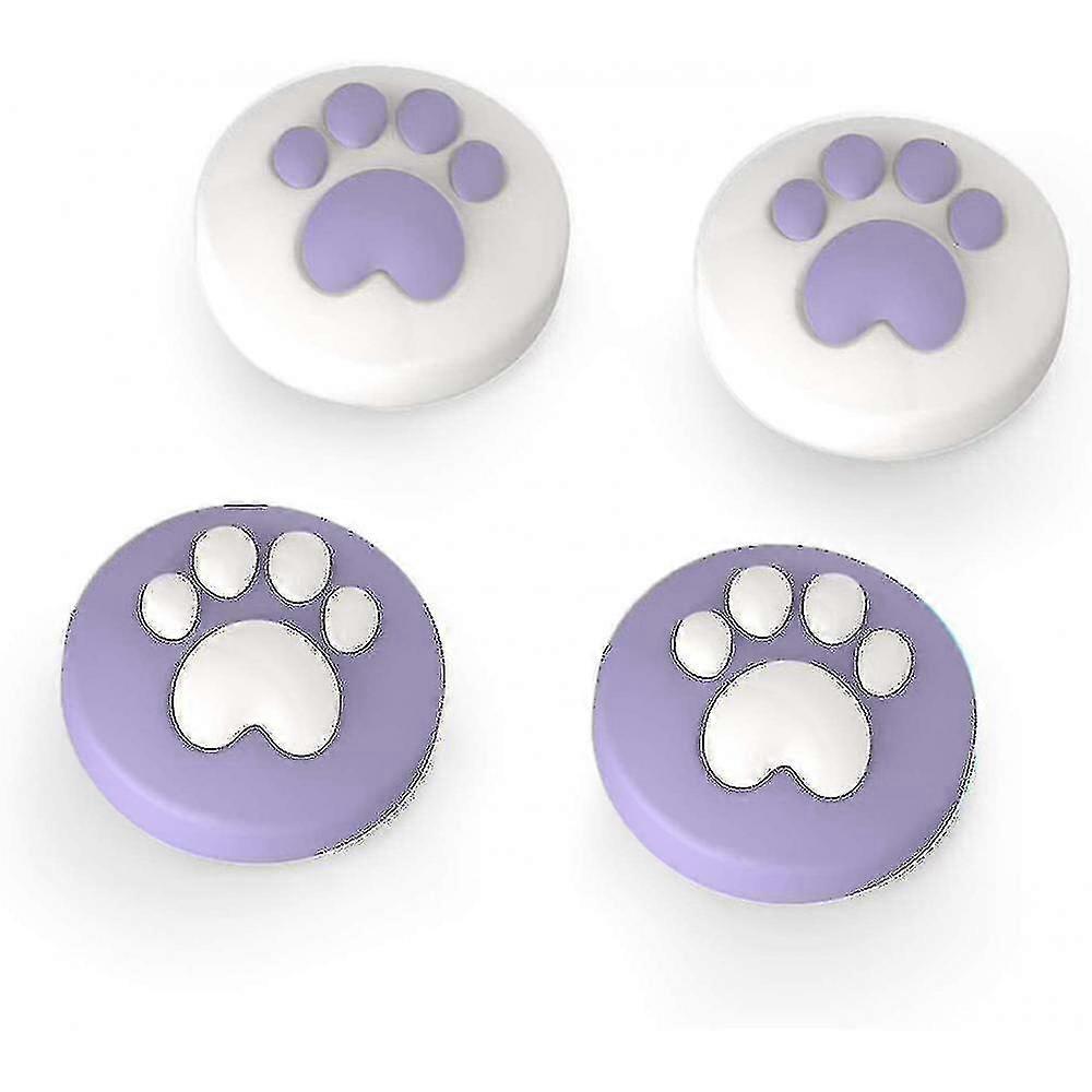 Cat Claw Thumb Grip Joystick Cap For Nintendo Switch & Lite(purple)