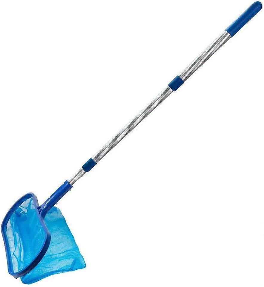 Telescopic Pole Deep Skimmer Net - Fine Mesh Leaf Skimmer for Cleaning Above Ground Inground Pool, Hot Tub, Spa, Pond