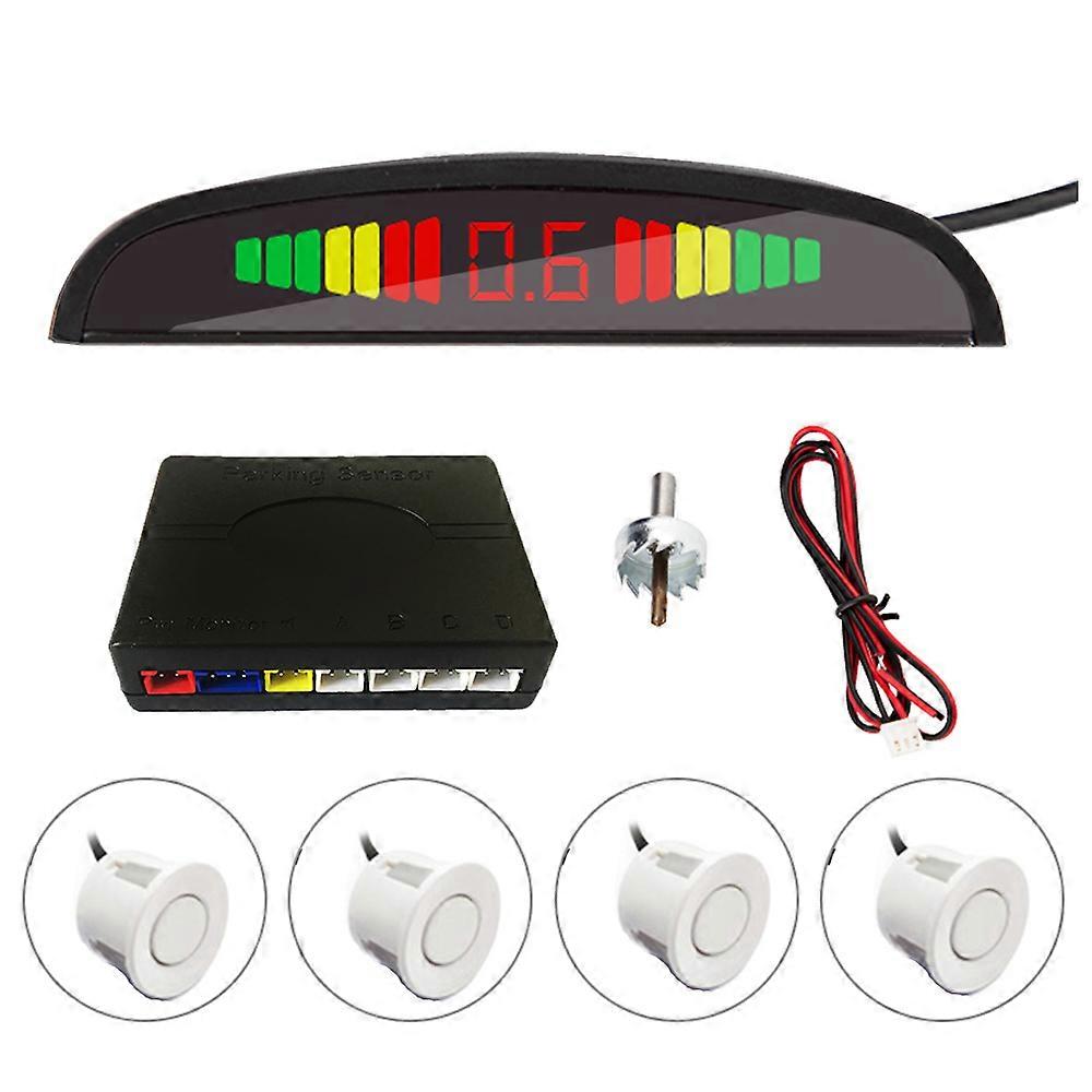 Smart Parktronic For Cars LED Display Detector System Backlight Reverse Auto Parking Radar Monitor Parking Sensor With 4 Sensors