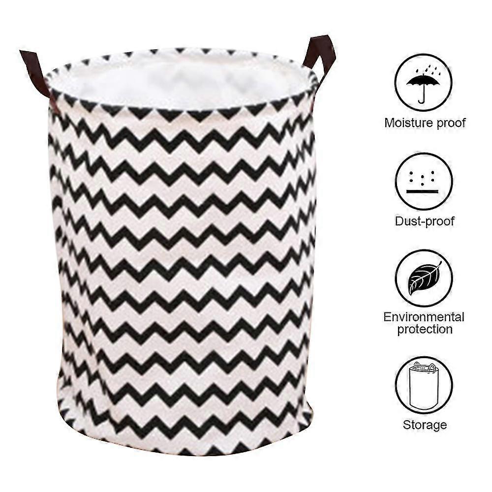 Collapsible Round Storage Bin Large Storage Basket Clothes Laundry