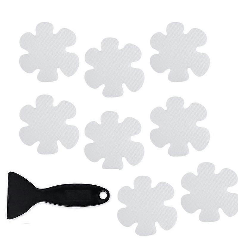 Non-slip bath tub stickers with premium scraper