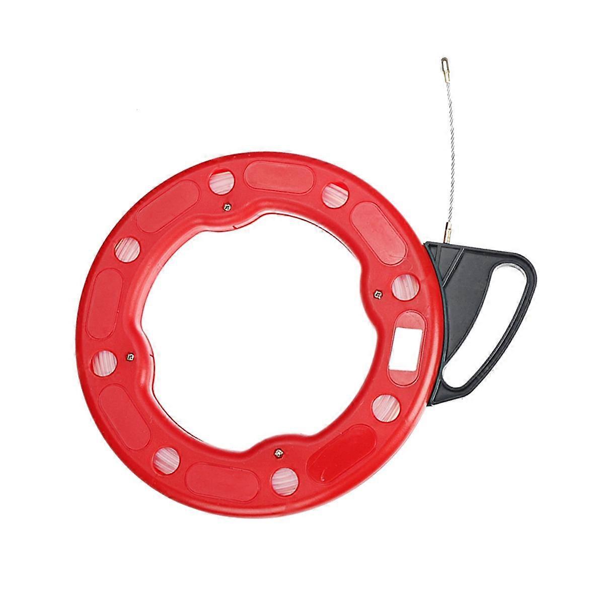 15-30mm Meter Fiberglass Cable Puller Flexible Glider Swivel Fish Tape Portable Reel Conduit Duct W