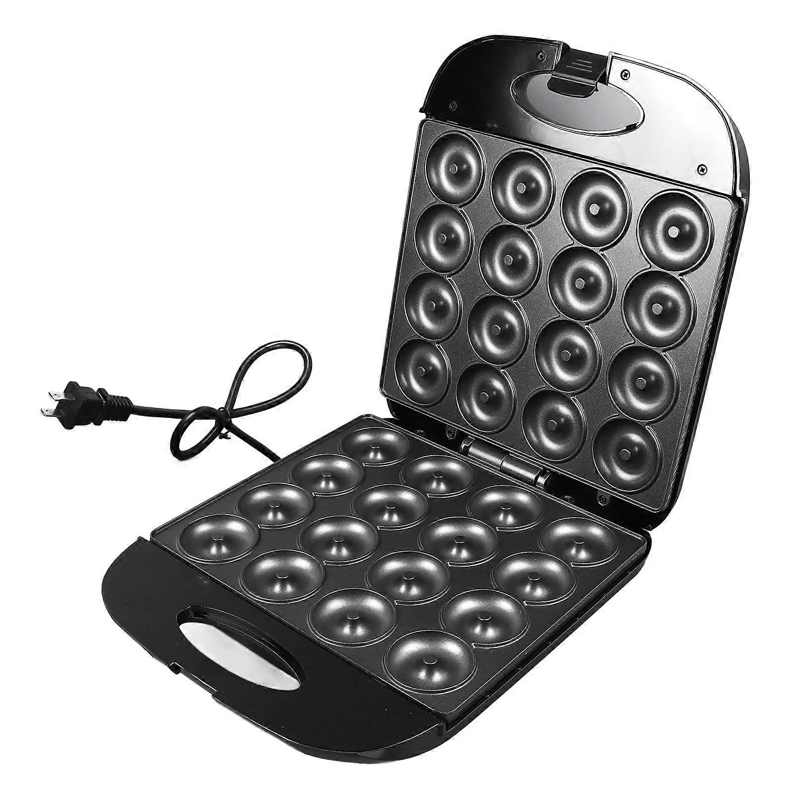 1400W Mini Donut Maker Machine Make 16 Doughnuts Anti Stick Easy Clean Pancakes Maker Machine   for Kitchen