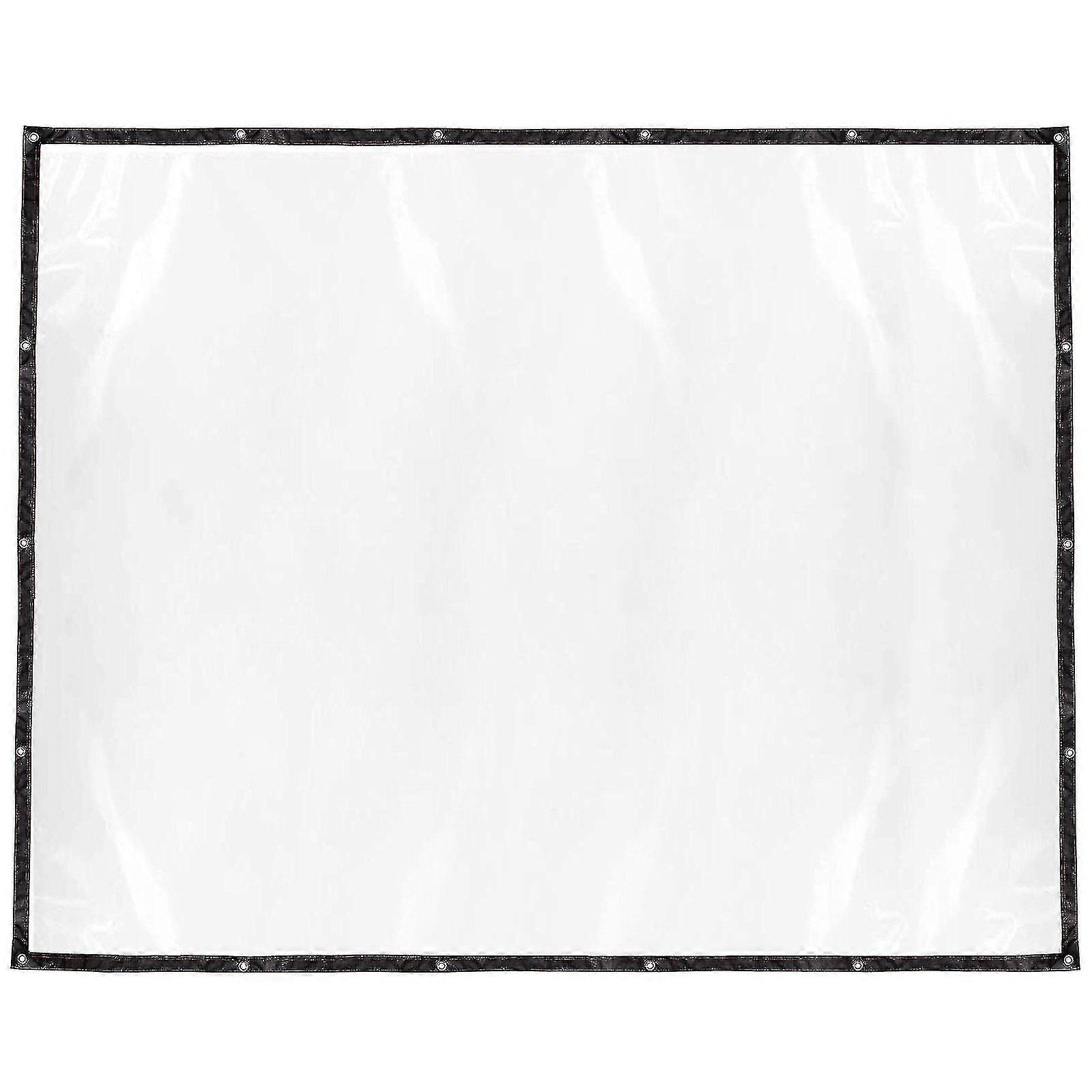 غطاء مشمع شفاف من مادة البولي فينيل كلوريد مع حلقات معدنية، غطاء مشمع شفاف شديد التحمل ومقاوم للماء