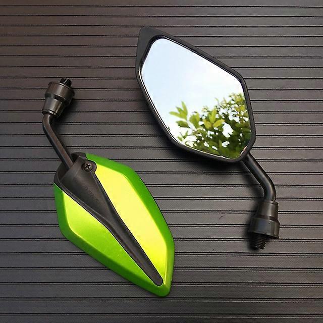 QX 1 Pair Universal 10mm Motorcycle Rearview Mirrors Motorcycle Handlebar Rearview Mirror For Honda Suzuki Yamaha Scooter