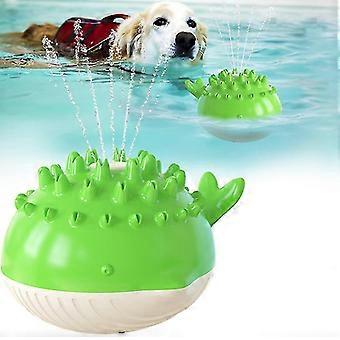 Bjxy Pet Grind Teeth Spray Floating Bathtub Durable Dog Toys Swimming Pool Supplies Green