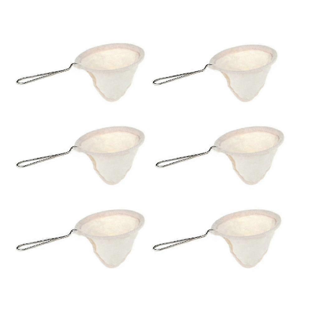 Coffee Filter Bag Reusable Hand-pushed Coffee Filter Bag Filter-6pcs