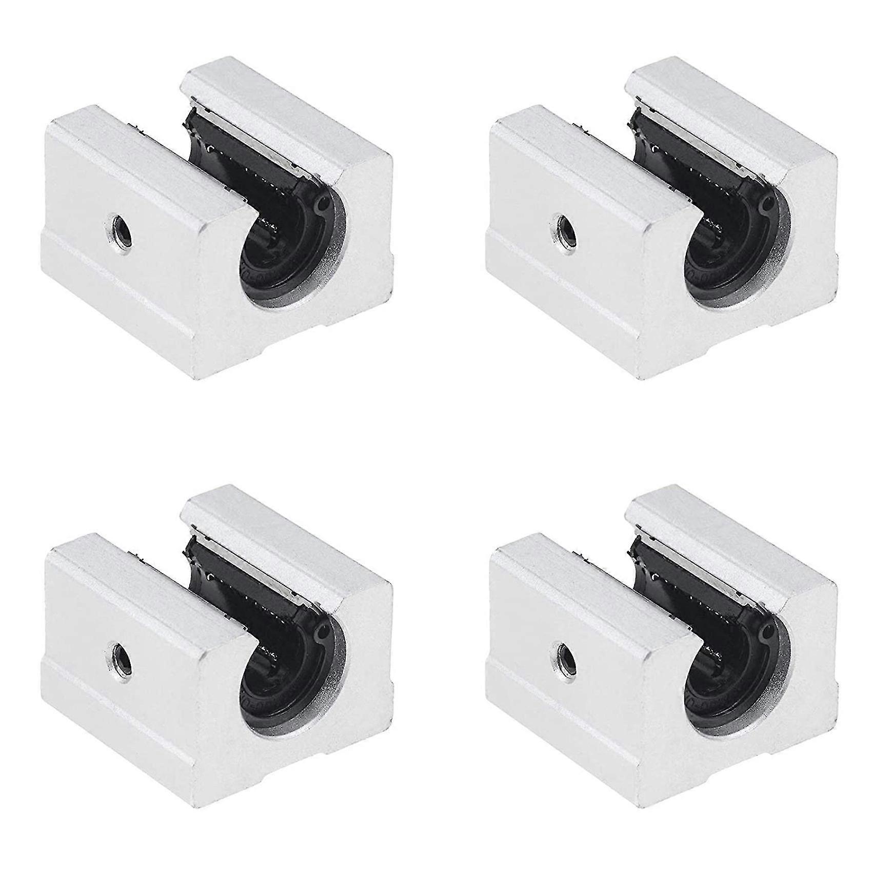 4 Pcs Sbr20uu Linear Ball Bearing Slide Block For Sbr20 Linear Rail Guide