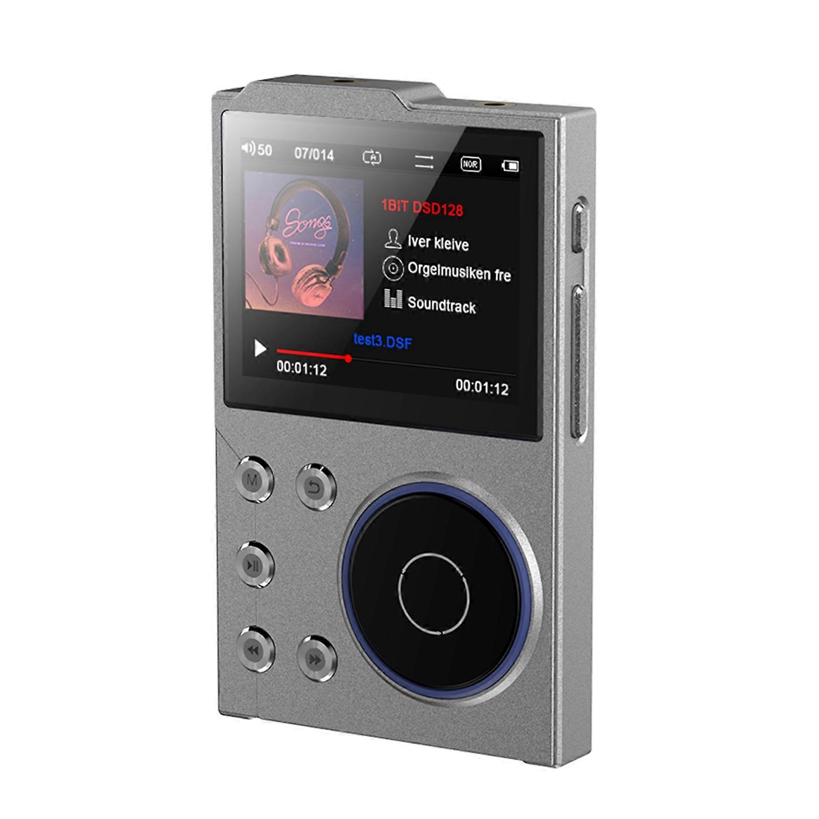 2.4'' TFT Color Screen MP3 Player High-Resolution o Player with 16GB Memory Lossless High-Fidelity Portable Players Built-in BT for Car