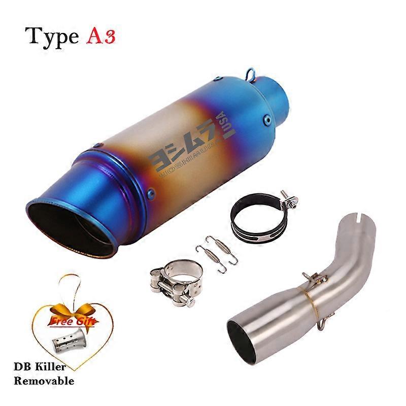 Système d'échappement pour moto, silencieux de tube d'enlacement modifié antideslizante pour Kawasaki Ninja125 Z125 NINJA 125 2018 - 2022