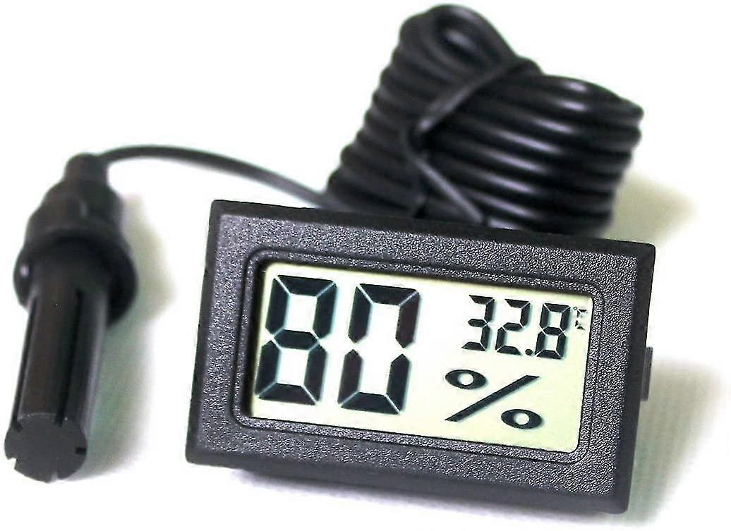 Integrated Digital Tuner Thermometer Hygrometer With External Probe For Poultry Reptile Aquarium Incubator