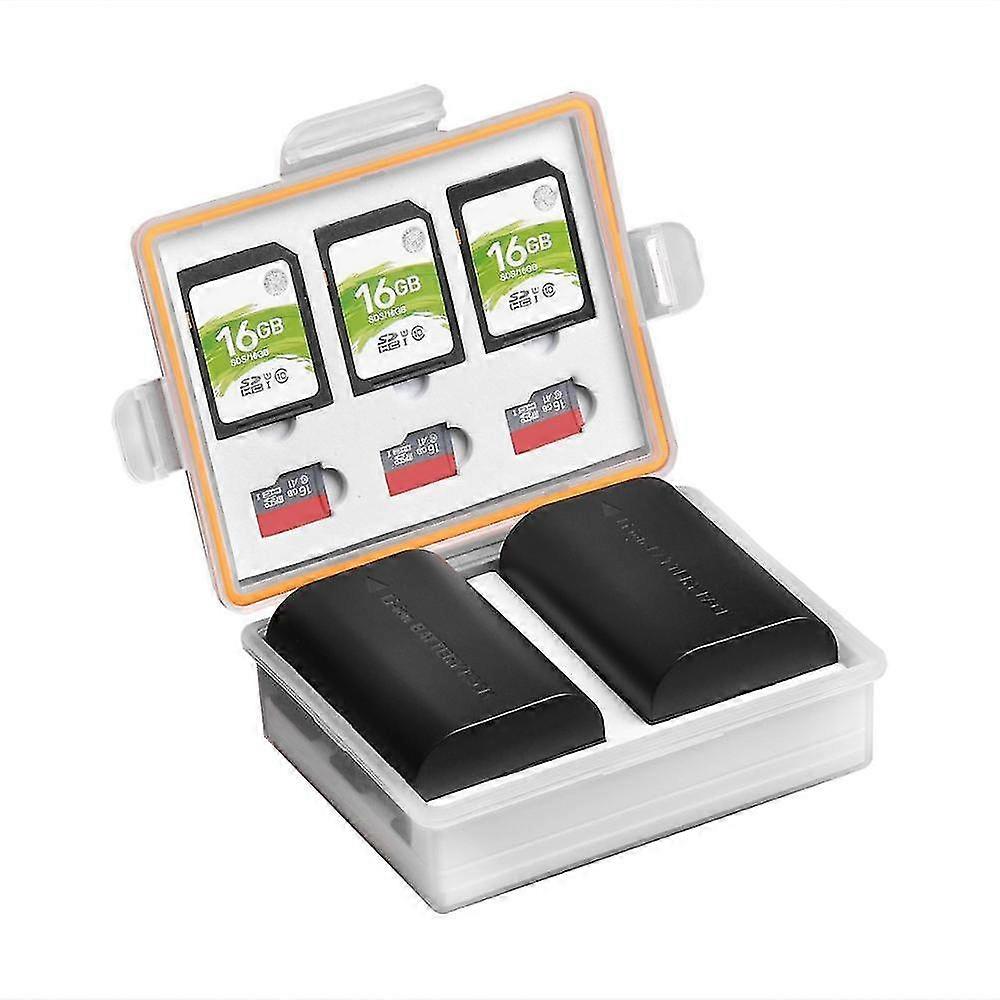 hg1PC Camera Battery Storage Box SD TF Memory Card Case for Sony NP-Z100 NP-FM50 Nikon EN-EL15 EN-EL3E