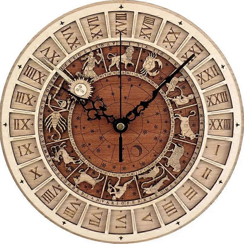 Astronomical Antique Clock On The Wall For Living Room Silent Movement Wall Clock Creative/Retro Quartz 3D Wall Watch Home Decor