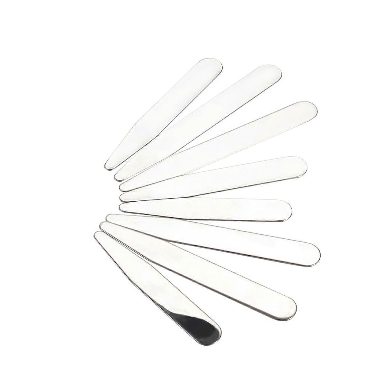 8pcs colar de metal permanece em uma caixa de plástico transparente com 4 tamanhos (55.9mm+63.5mm+69.9mm+76.2mm/2.2 - 3 polegadas para cada um)