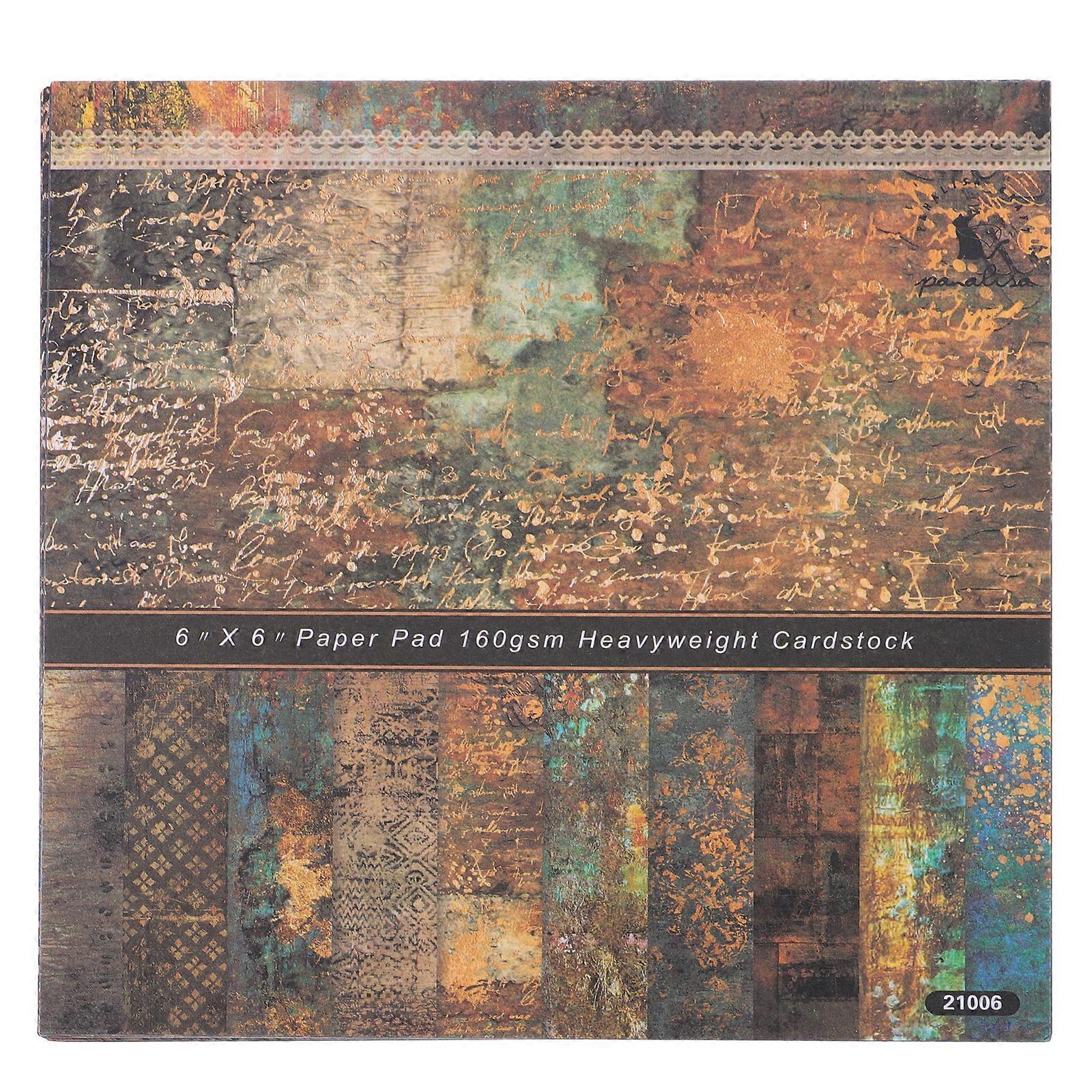 24pcs 6 inch Decorative Craft Paper Single-Sided Printed Scrapbook Paper Pads