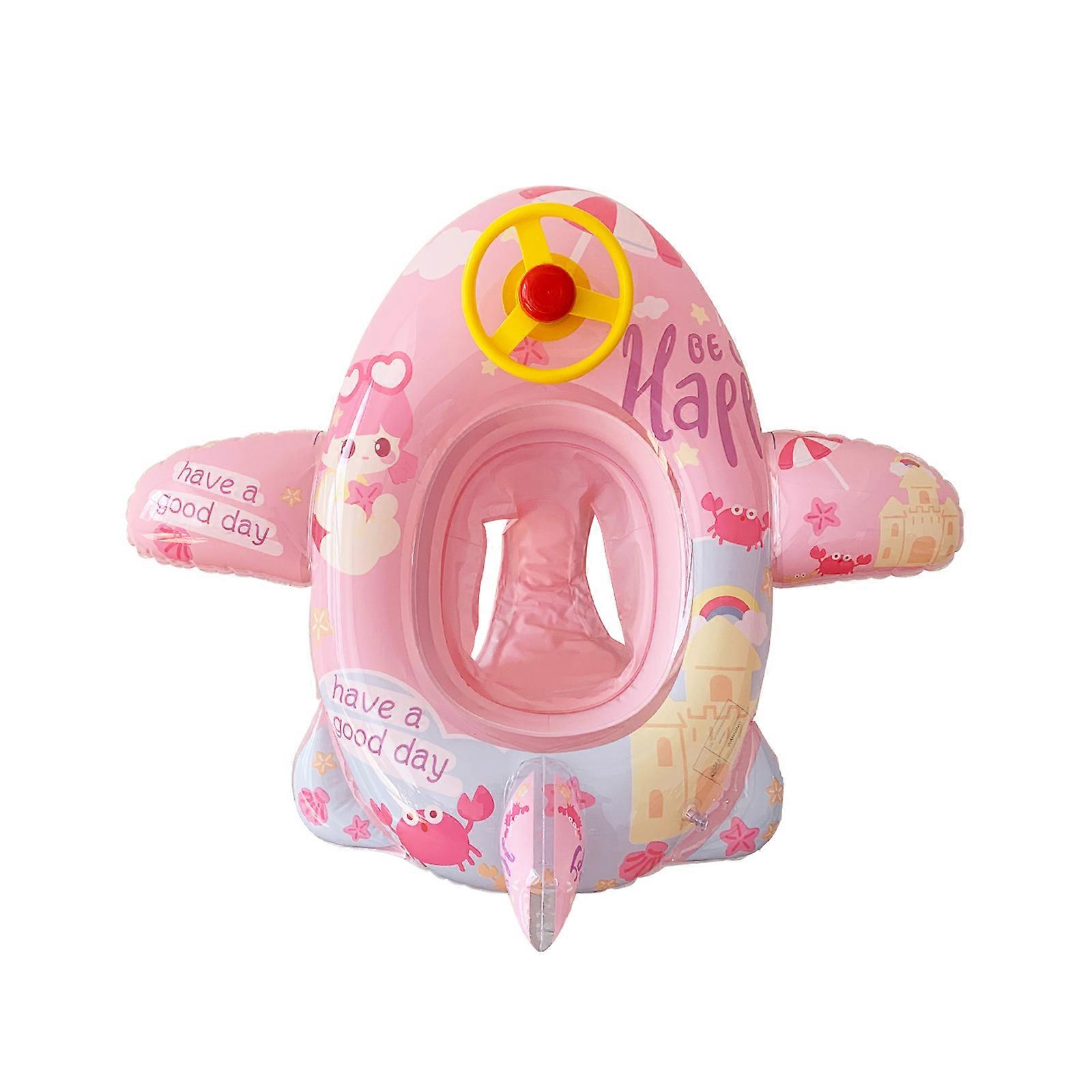 Baby Simning Float Uppblåsbar Pool Floaties Leksaker Utomhus Simring Sits Båt För Barn Spädbarn Småbarn Baby Pojkar