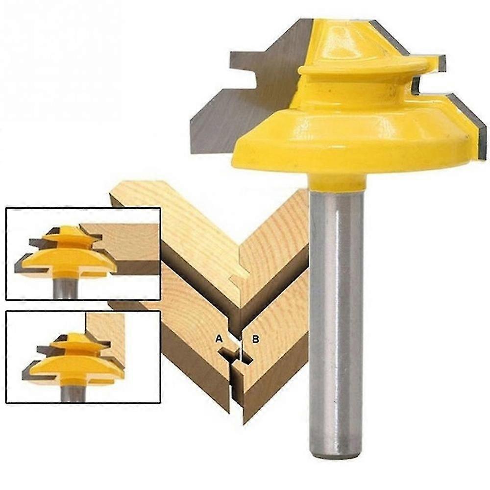 45 Degree Lock Oblique Incision Milling Cutter Tongue Groove Router Bit Set Milling Cutter