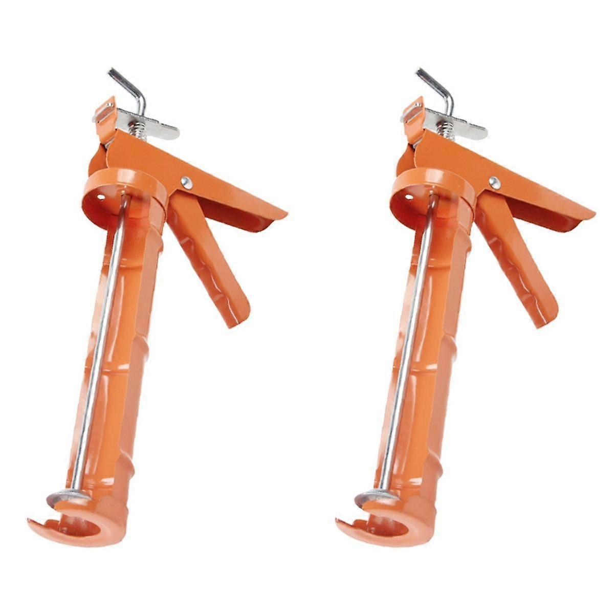 2PCS Caulking Tool, 10:1 Thrust Ratio, Caulk Tool No Drip, Hand Caulking Tool for Glass Glue and Silicone Glue