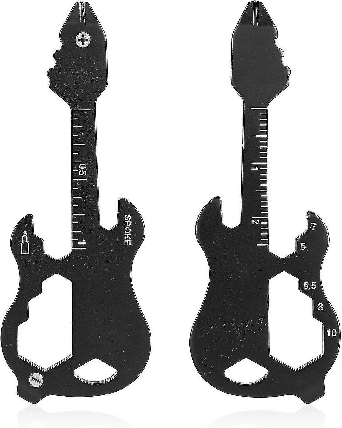 12 In 1 Bottle Opener Keychain, Mini Multi-tool Keychain Stainless Steel Pendant, 12 Function Multi-tools, Cool Guitar Gadget Gift For Menpxcl