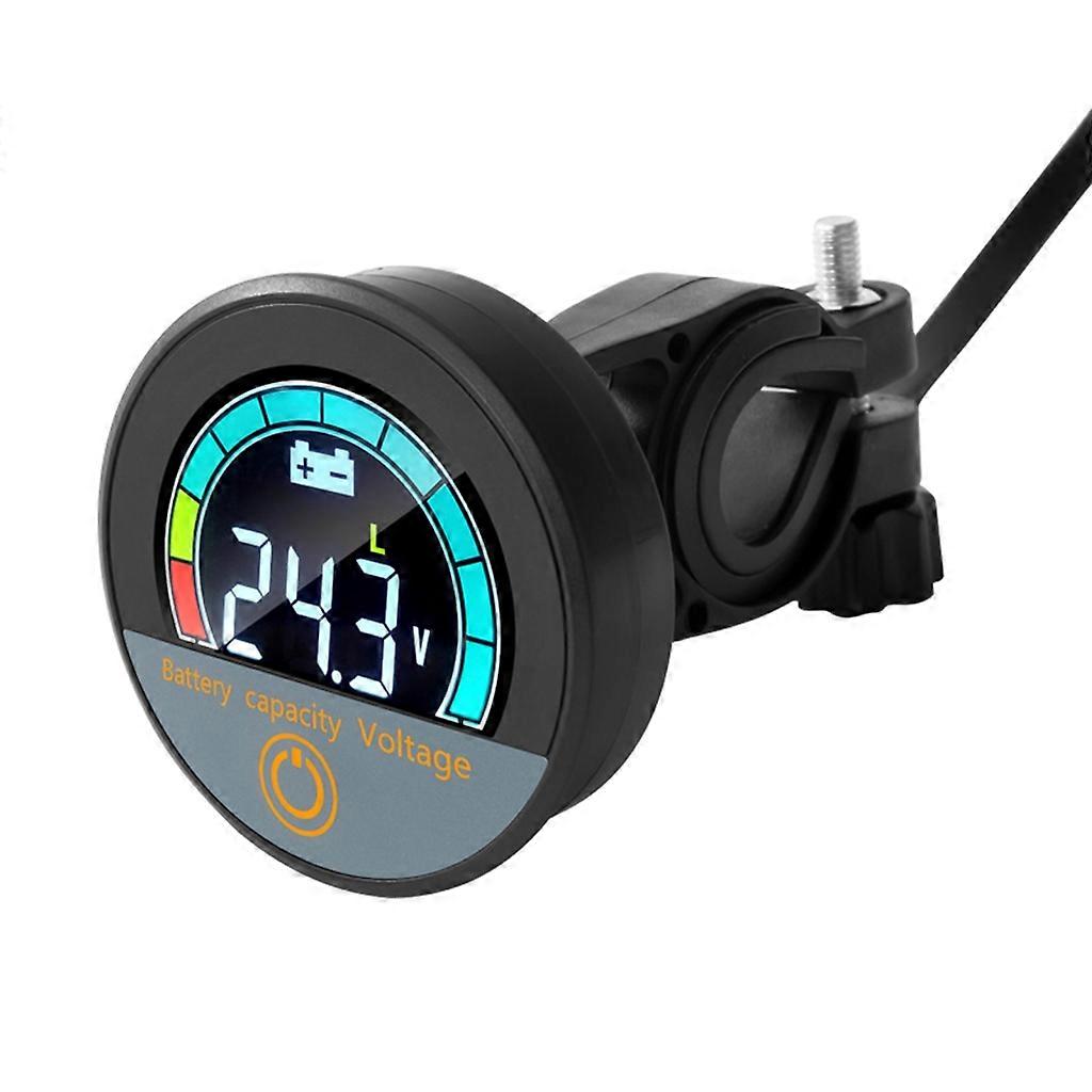 Voltmeter with Percentage Display Backlit VoltTester Gauge VoltmetreMonitor