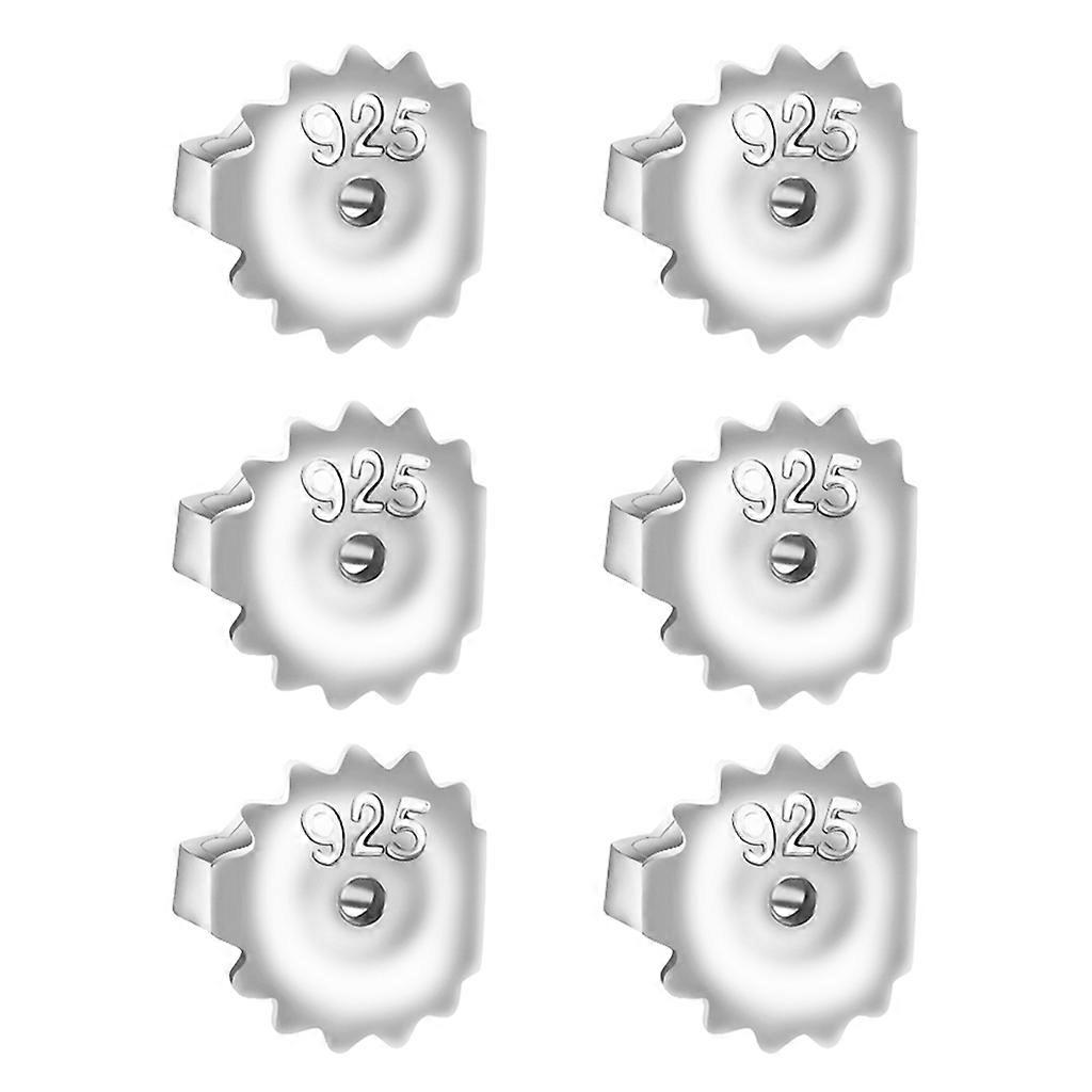  Stainless Steel Screwbacks Pads Stud Earring Backs Replacements Hypoallergenic