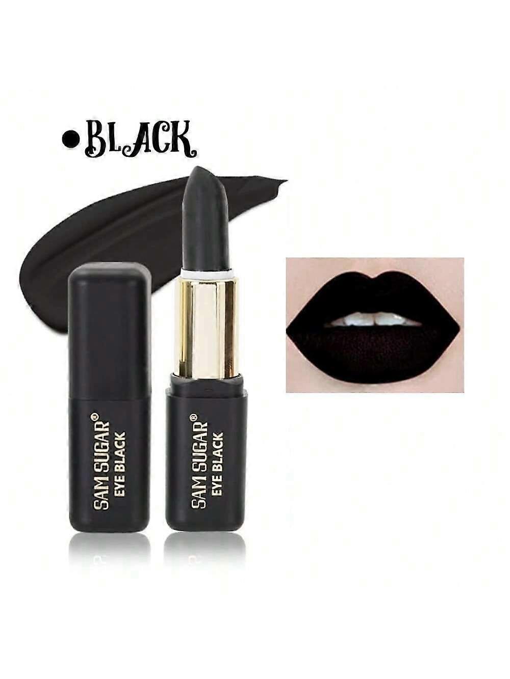 أحمر شفاه على طراز الهالوين ، مقاوم للماء وشديد الصبغة ، ستة ألوان متاحة - أخضر زيتوني غامق ، أبيض ، عاري ورجعي إبداعي مطلي