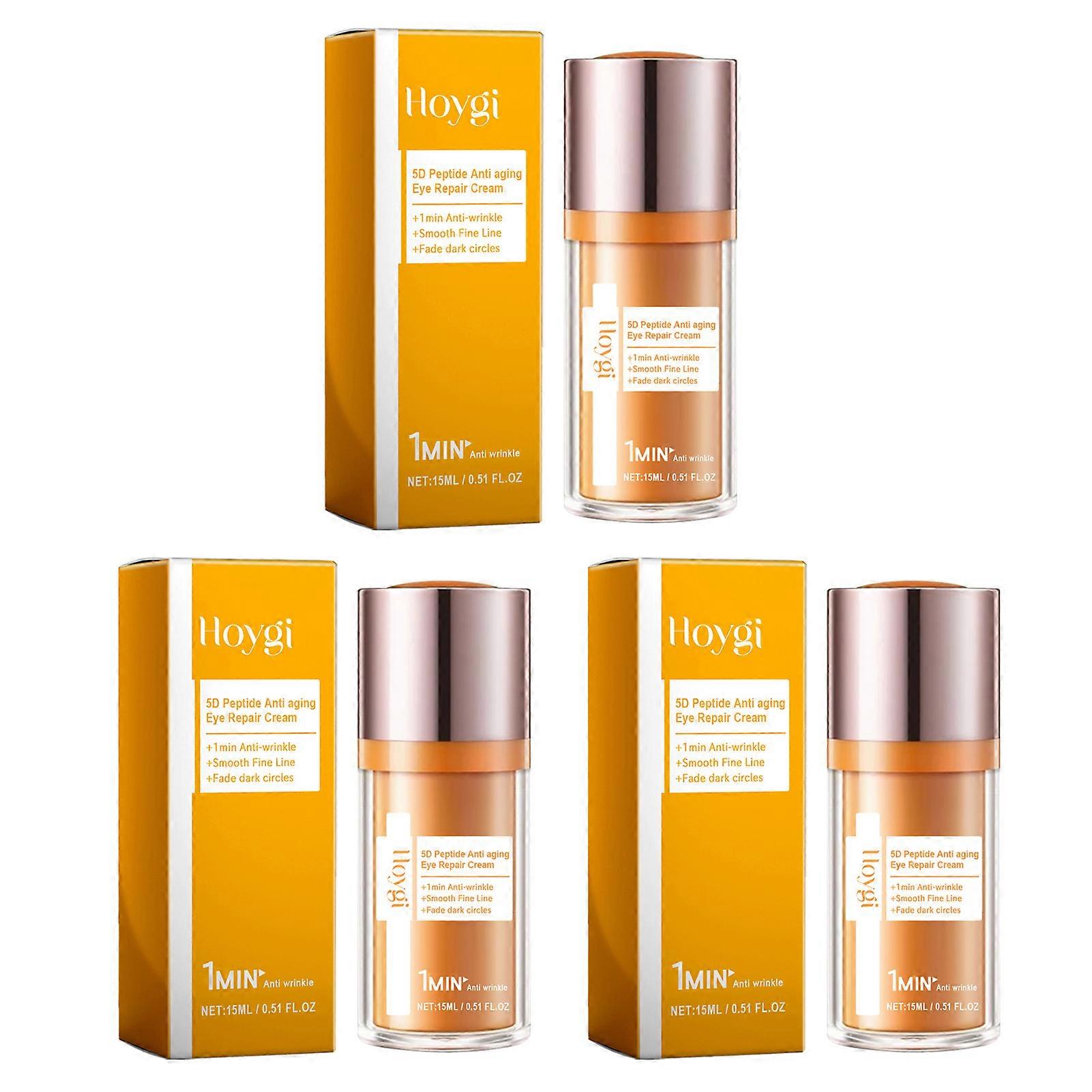 كريم إصلاح العيون المضاد للشيخوخة بببتيدات 5D، يزيل الهالات السوداء، كريم مرطب للعين، للبشرة العادية والدهنية والجافة والمتساوية