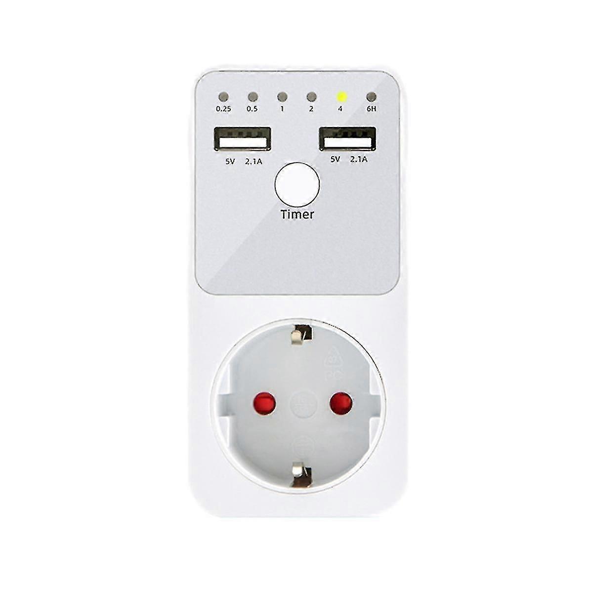 Intelligent Programmable Countdown Timer Socket Electrical 6hr Socket For Usb Interface Switch Eu P