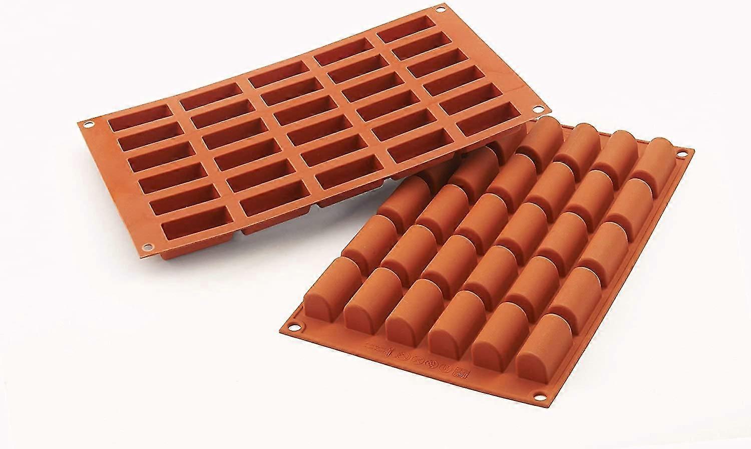 129 Moule Forme Bche Taille Mini 30 Cavits Silicone Terre Cuite,3743