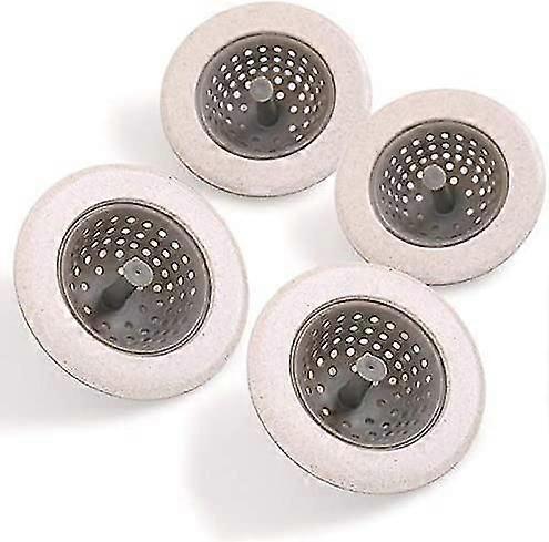 Silicone Kitchen Sink Strainer, Sink Drain cher Plug, Wide Rim 4.5" Diameter, 4 Pcs