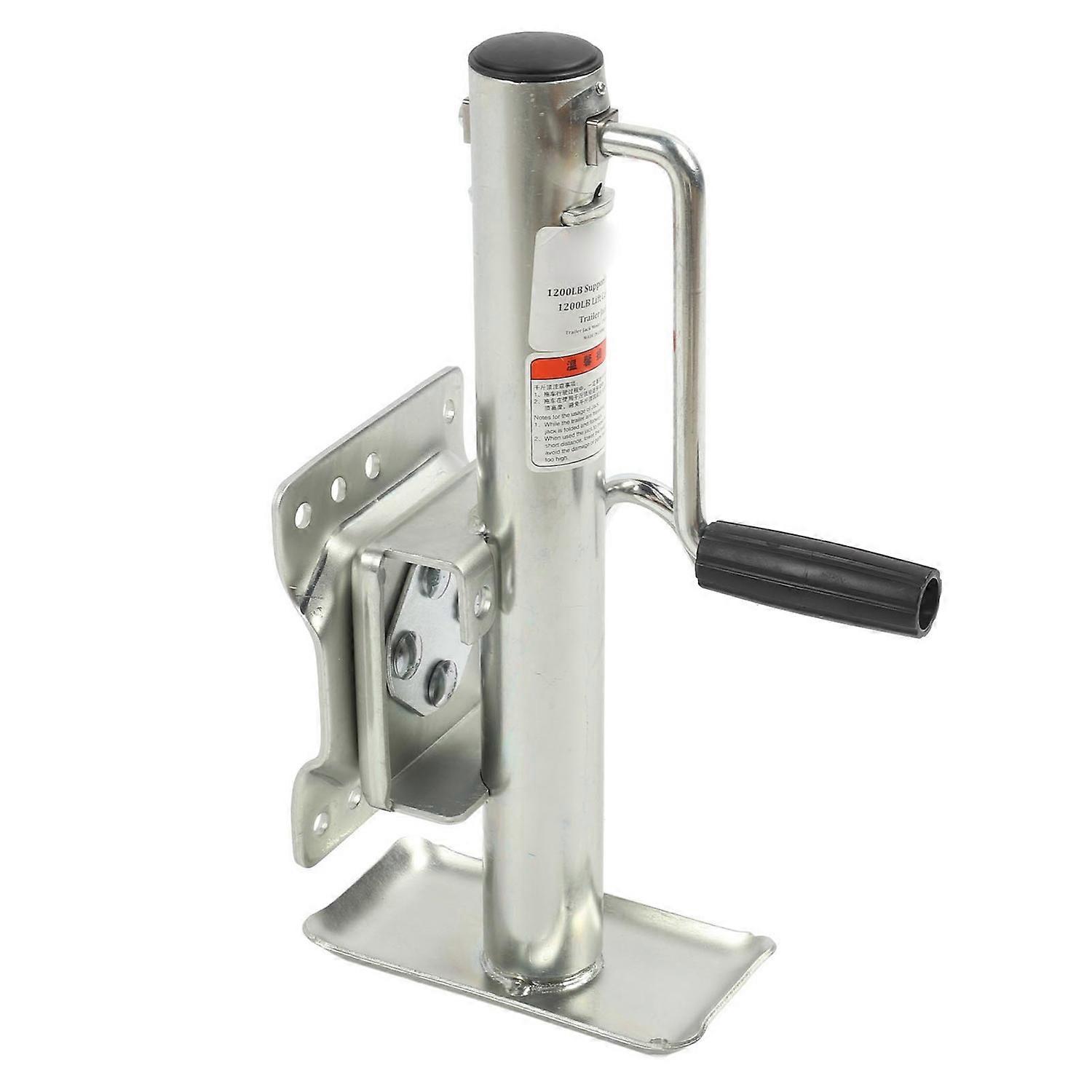 1200lbs Adjustable Trailer Jack with Wheel Side Rotation Handle Swivel Trailer Tongue Jack for ATV U