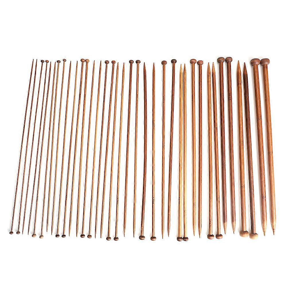 36 pieces Carbonized bamboo crochet hooks, size marked