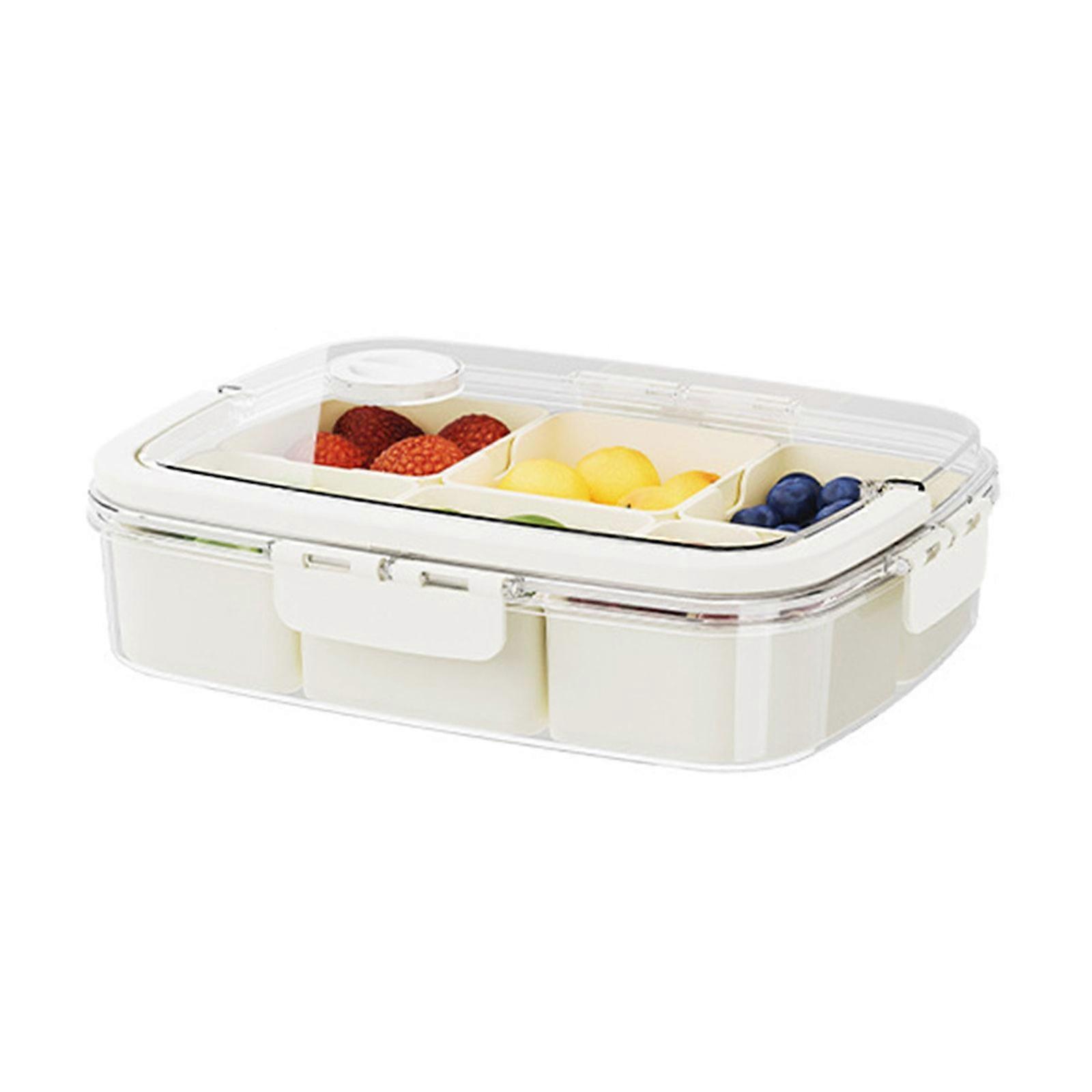 Efficient  Kitchen Storage Bins with Lids Leakproof Refrigerator Storage Box Clear Storage Organizers with Drain Holes