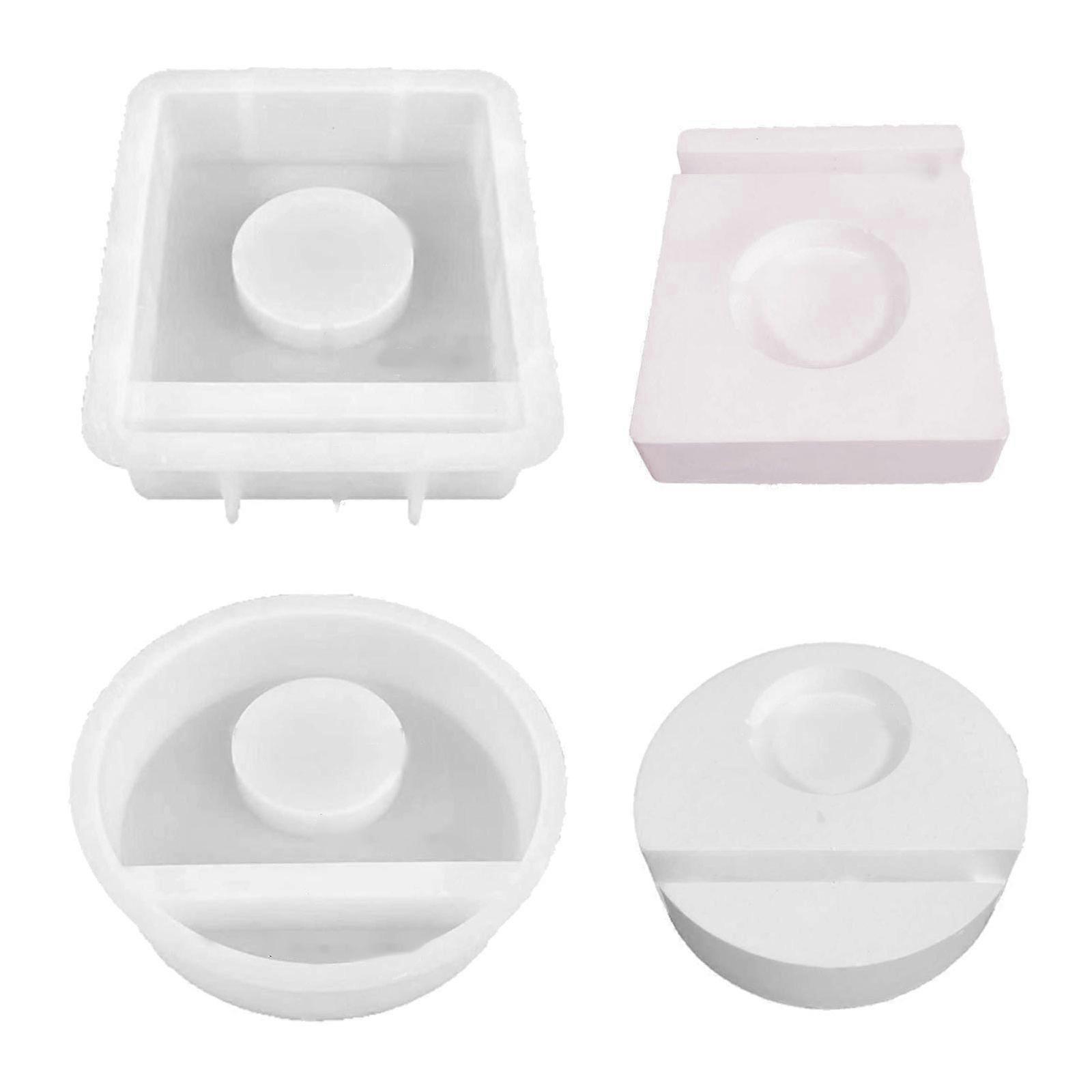 Handmade Candlestick Silicone Molds DIY Heart Rabbit Candle Holder Epoxy Casting Moulds Easter Rabbit Resin Moulds