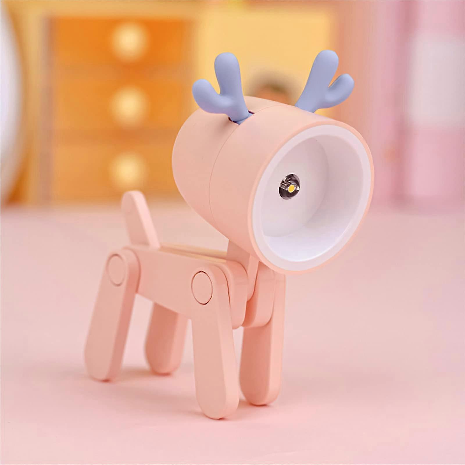 Mini Animal-Shaped LED Night Light for Kids - Portable USB Rechargeable Bedside Lamp with Soft Glow and Cute Design